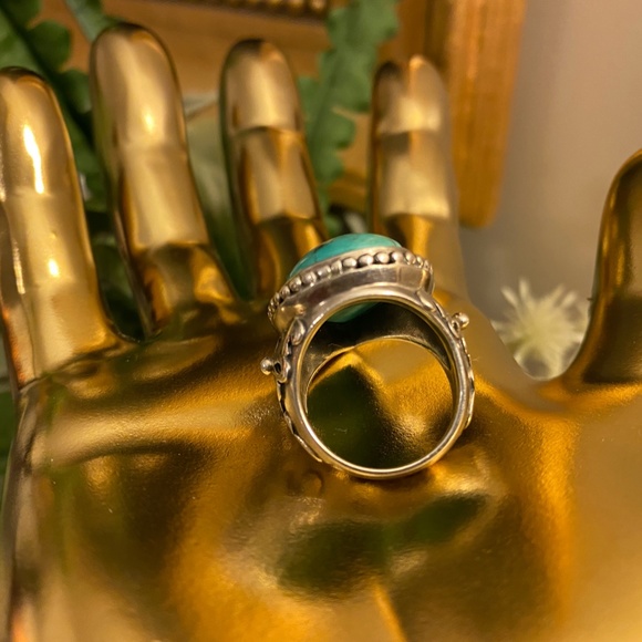 PEAR SHAPED STERLING SILVER TURQUOISE - Picture 4 of 8